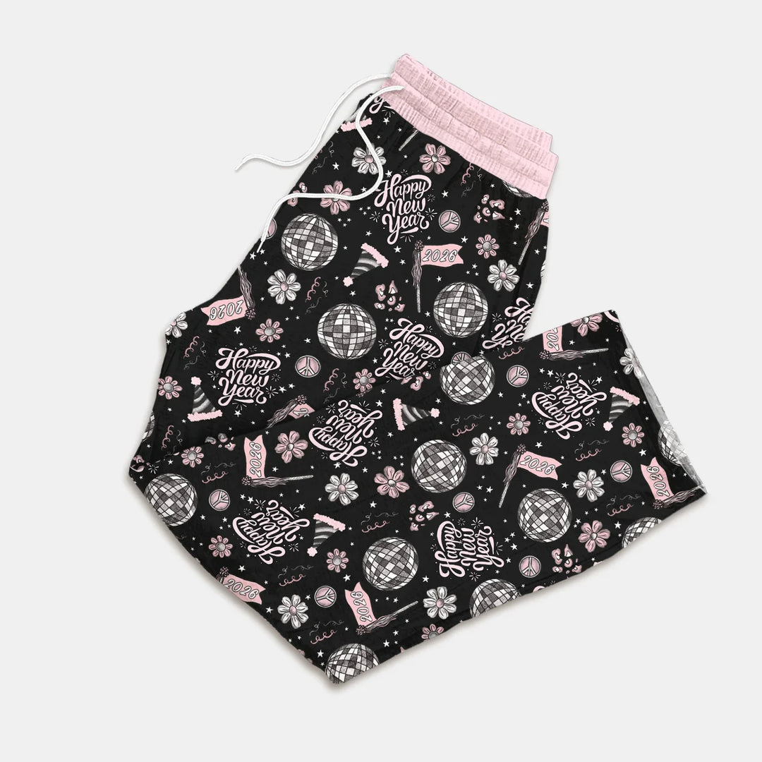 Disco New Years Eve Bamboo Men's Pajama Set