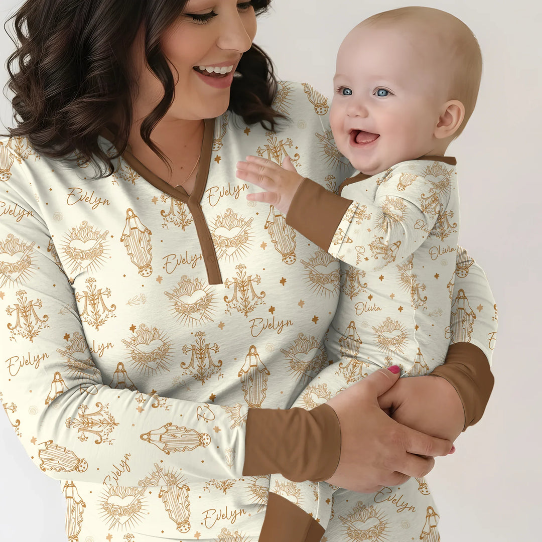 Madonna’s Love Custom Name Bamboo Women Pajama Set