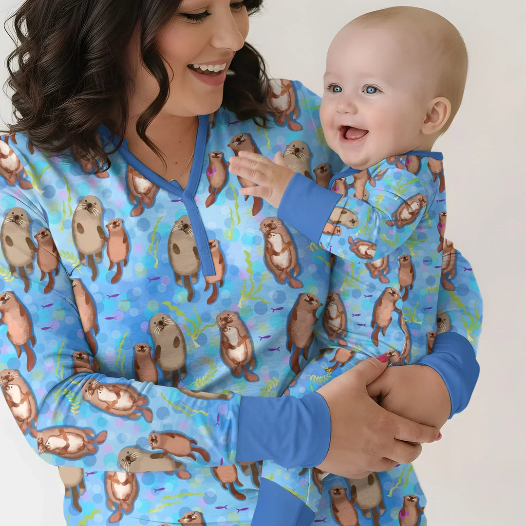 Otterly Together Bamboo Women Pajama Set