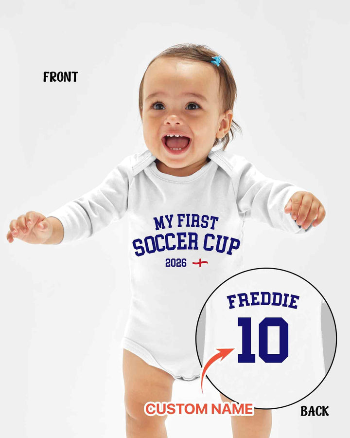 My First Soccer Cup 2026 Bamboo Bodysuit
