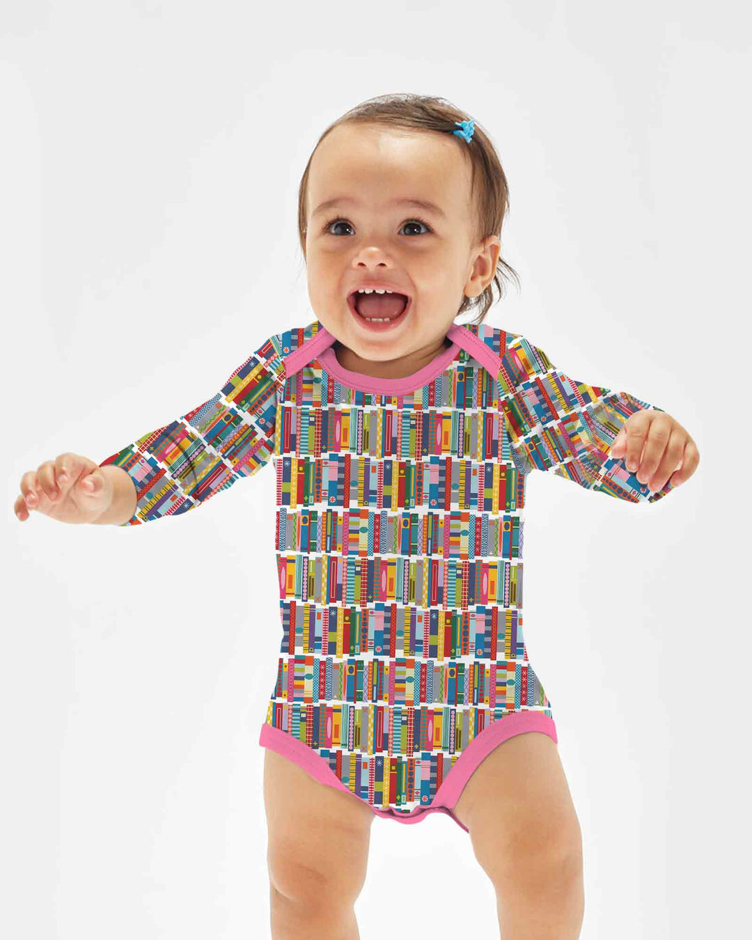 Rainbow Bookshelf Bamboo Bodysuit
