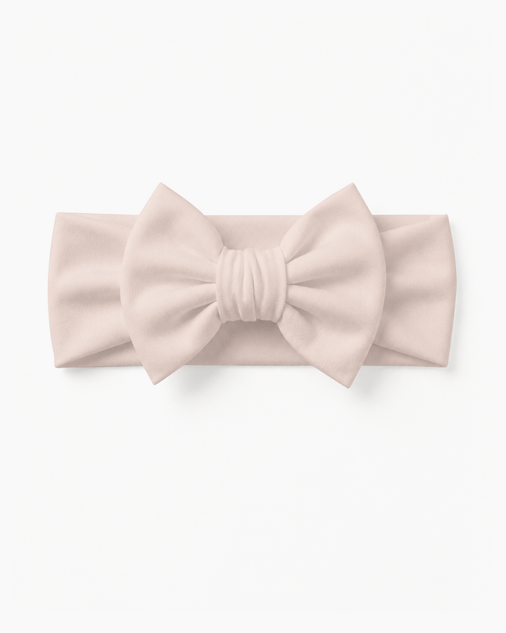 Solid Color Bamboo Luxe Bow Headband