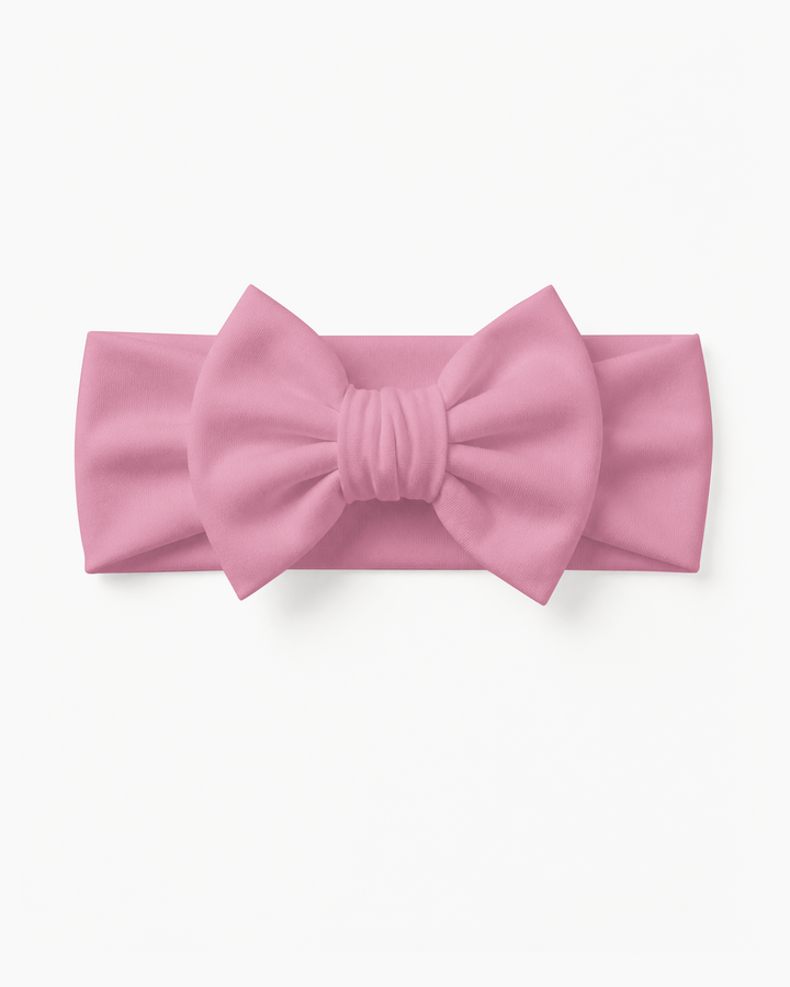 Solid Color Bamboo Luxe Bow Headband