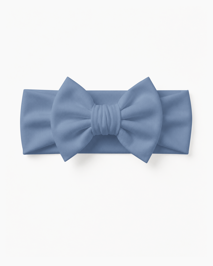 Solid Color Bamboo Luxe Bow Headband