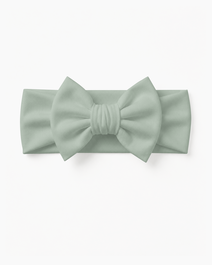 Solid Color Bamboo Luxe Bow Headband