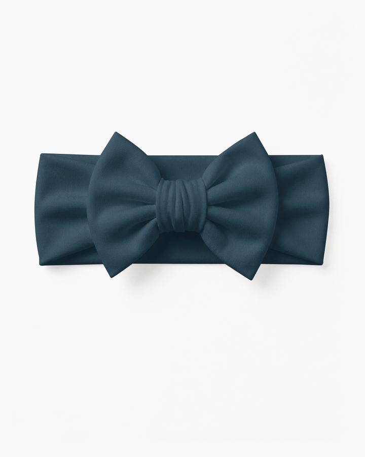 Solid Color Bamboo Luxe Bow Headband