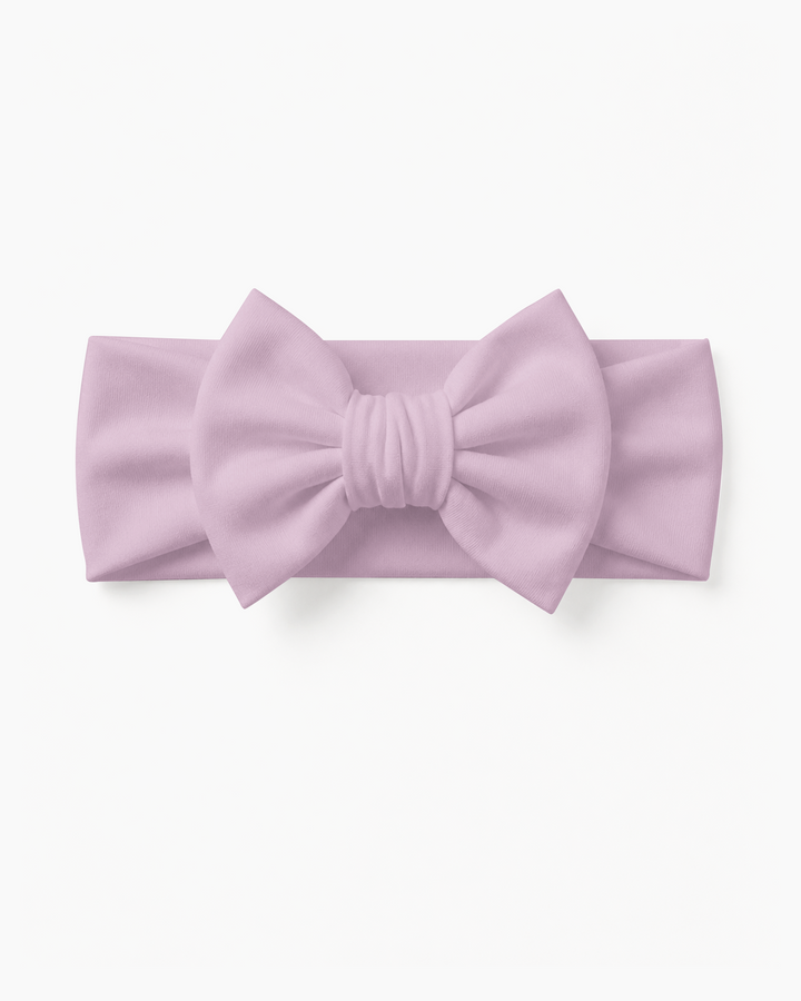 Solid Color Bamboo Luxe Bow Headband
