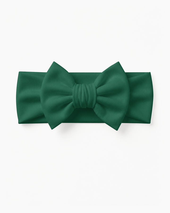 Solid Color Bamboo Luxe Bow Headband