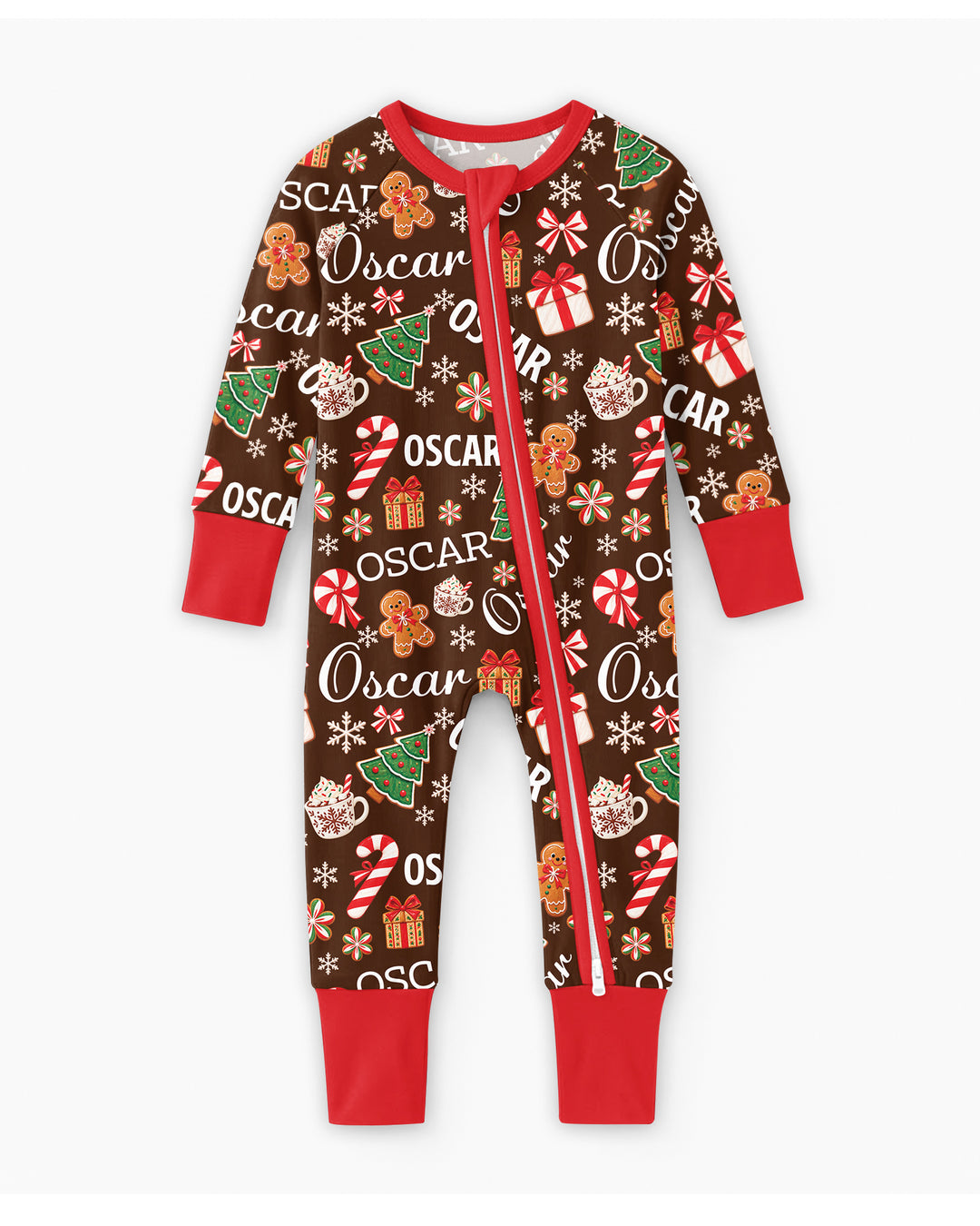 Merry Christmas Custom Name Bamboo Convertible Zippy