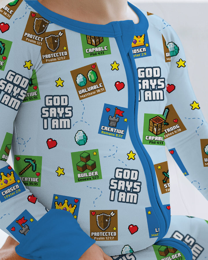 God Says I Am Gamer Bamboo Convertible Zippy