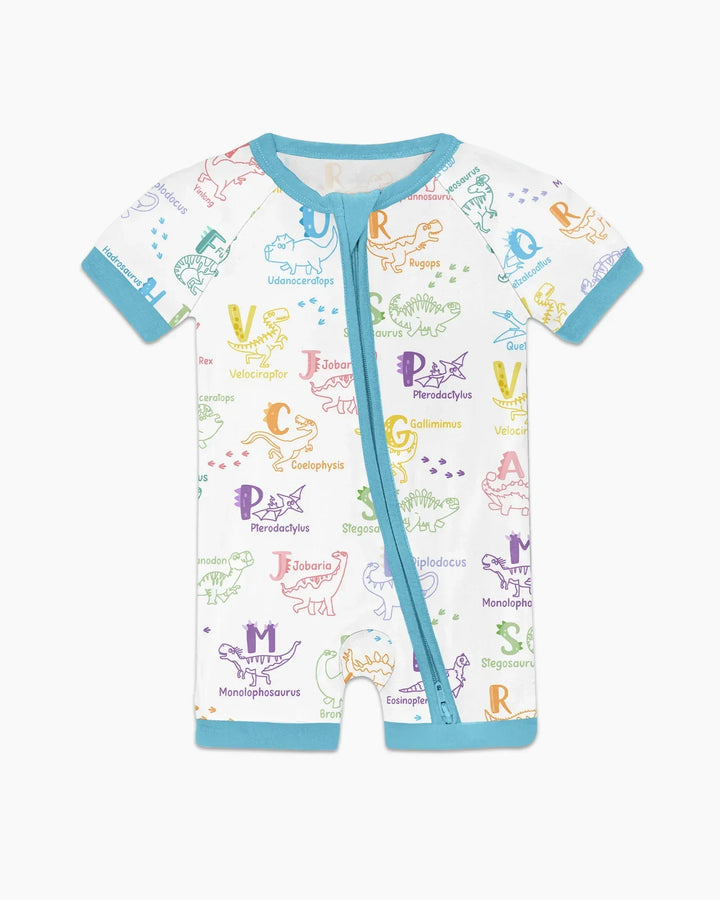 Dino Alphabet ABC Bamboo Shorty Zippy
