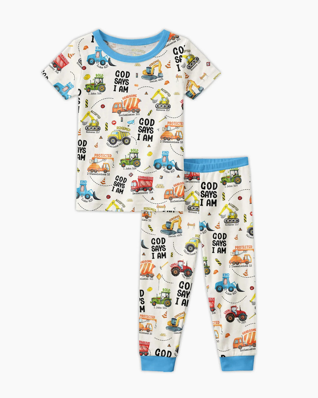 God Says I Am Bamboo Two Piece Short Sleeve Pajama Set