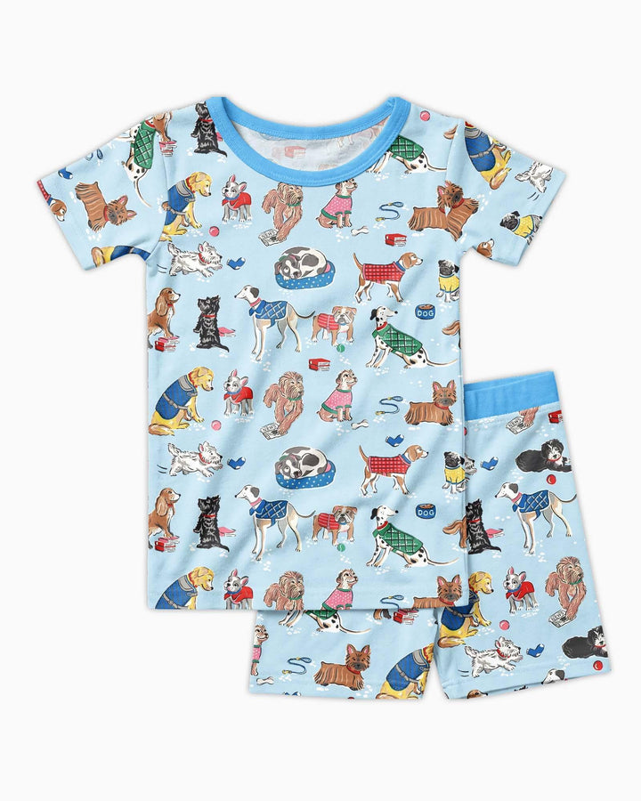 Best Bud Bark Family Matching Bamboo Two Piece Short Sleeve Shorts Pajama Set