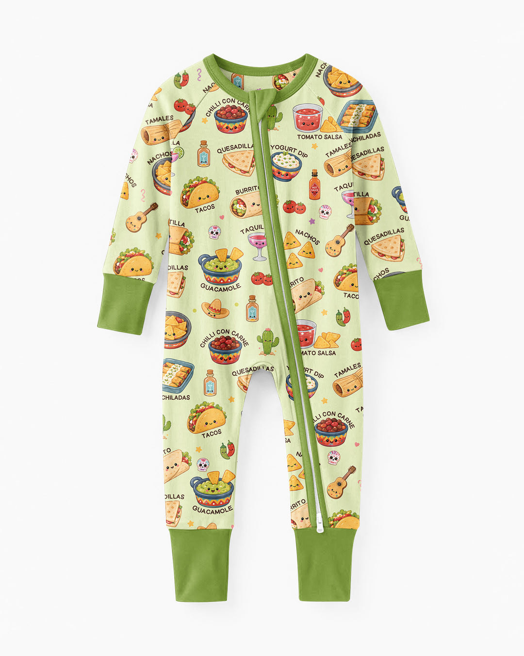 Kawaii Mexican Food Bamboo Convertible Zippy