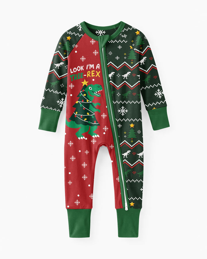 Look I'm Tree-Rex Ugly Christmas Bamboo Convertible Zippy