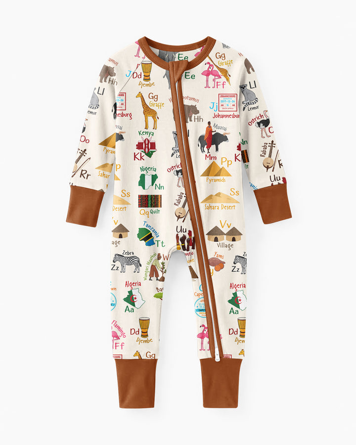 Explore Africa Geography Alphabet Bamboo Convertible Zippy