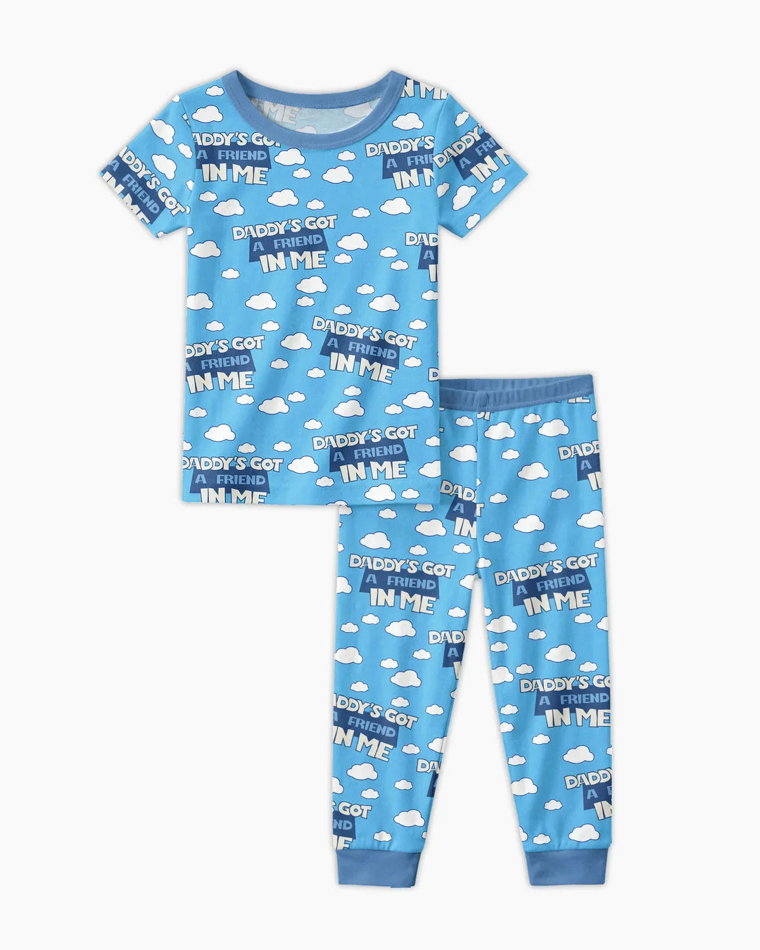 Daddy's Got A Friend In Me Bamboo Two Piece Short Sleeve Pajama Set