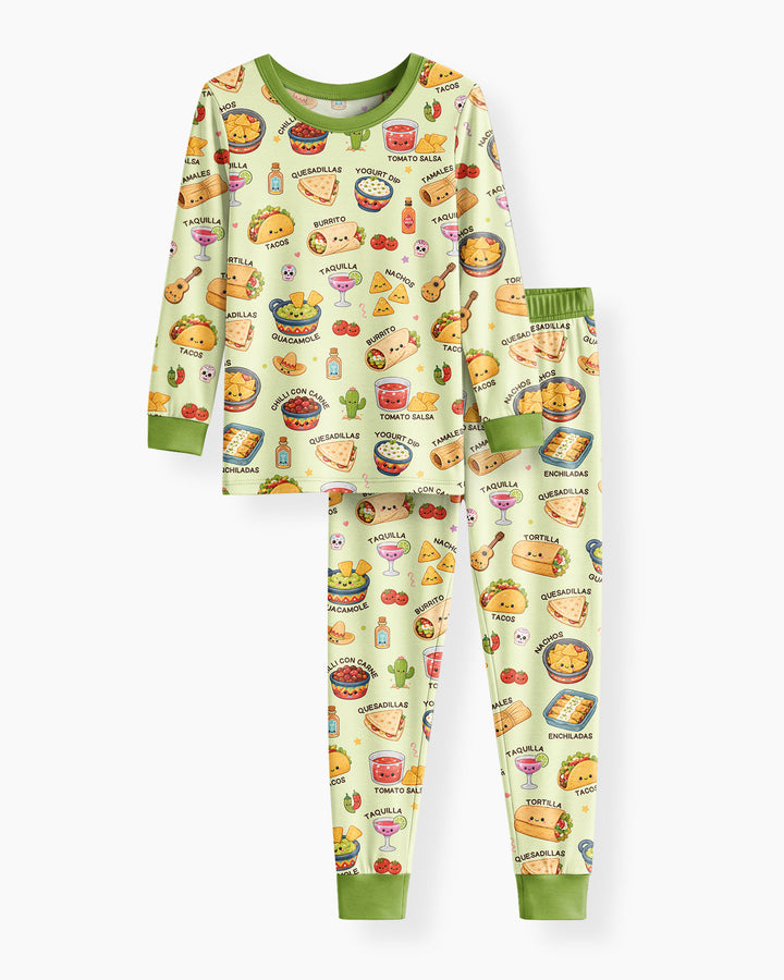 Template Bamboo Two Piece Long Sleeve Pyjamas Set