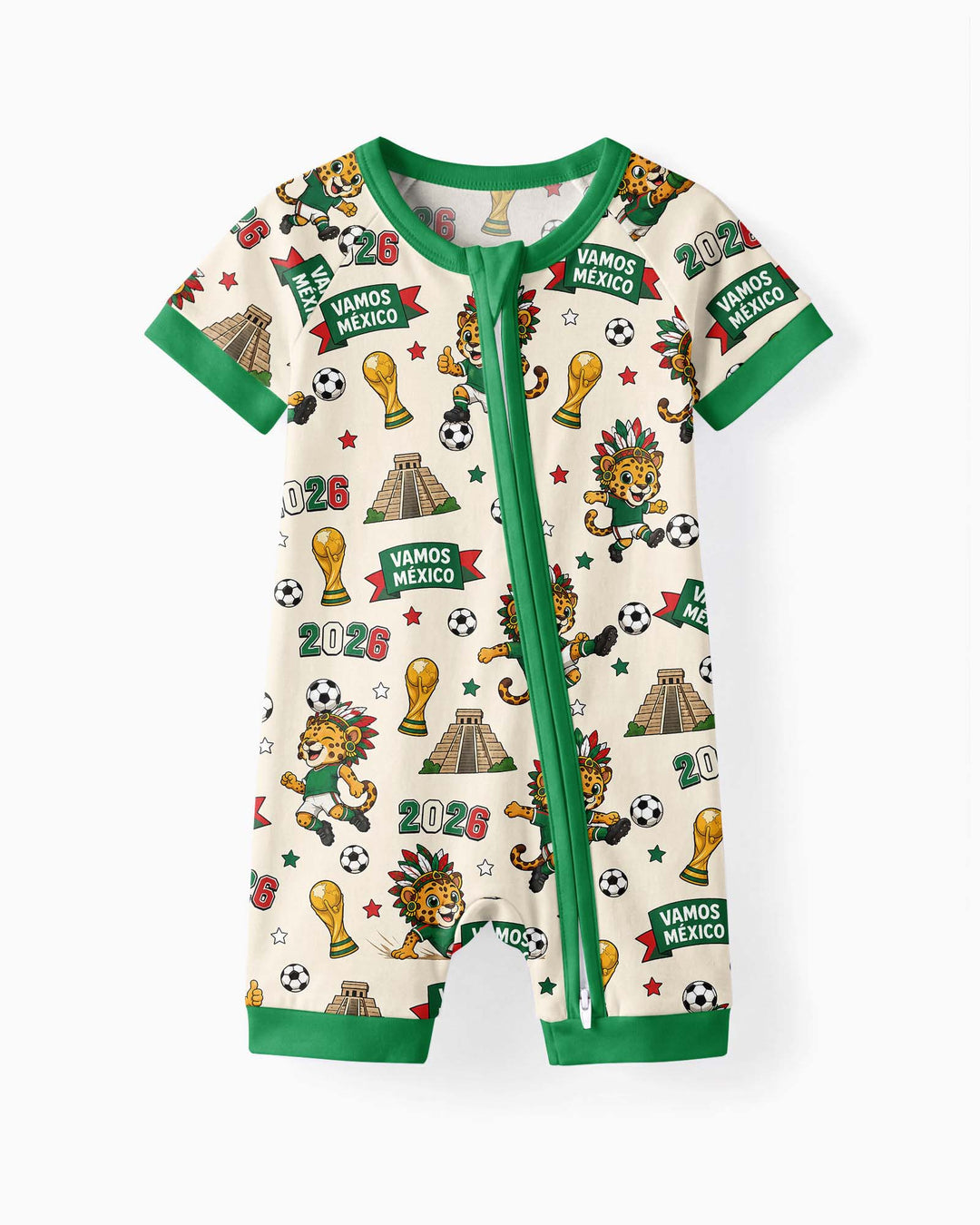 Jaguar 2026 Vamos Mexico Family Matching Bamboo Shorty Zippy