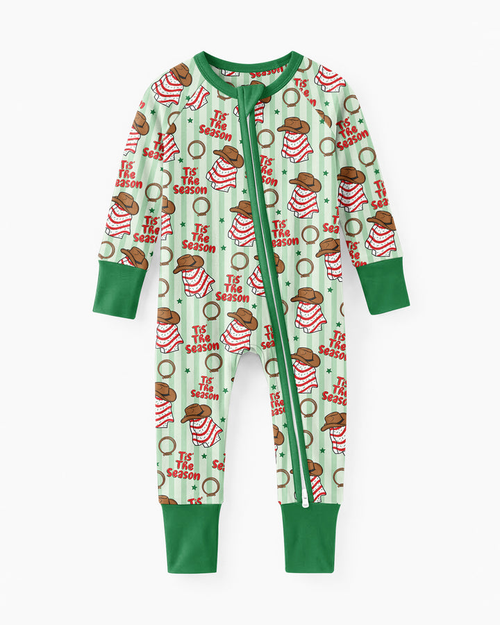 Western Christmas Tis the Season Bamboo Convertible Zippy