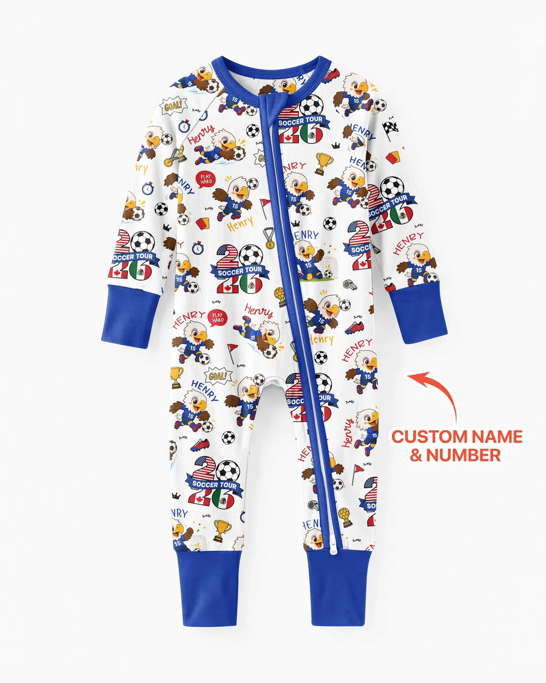 USA We Are Champions Soccer Tour 2026 Bamboo Convertible Zippy