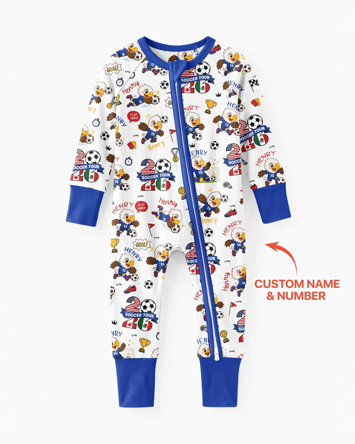 USA We Are Champions Soccer Tour 2026 Bamboo Convertible Zippy