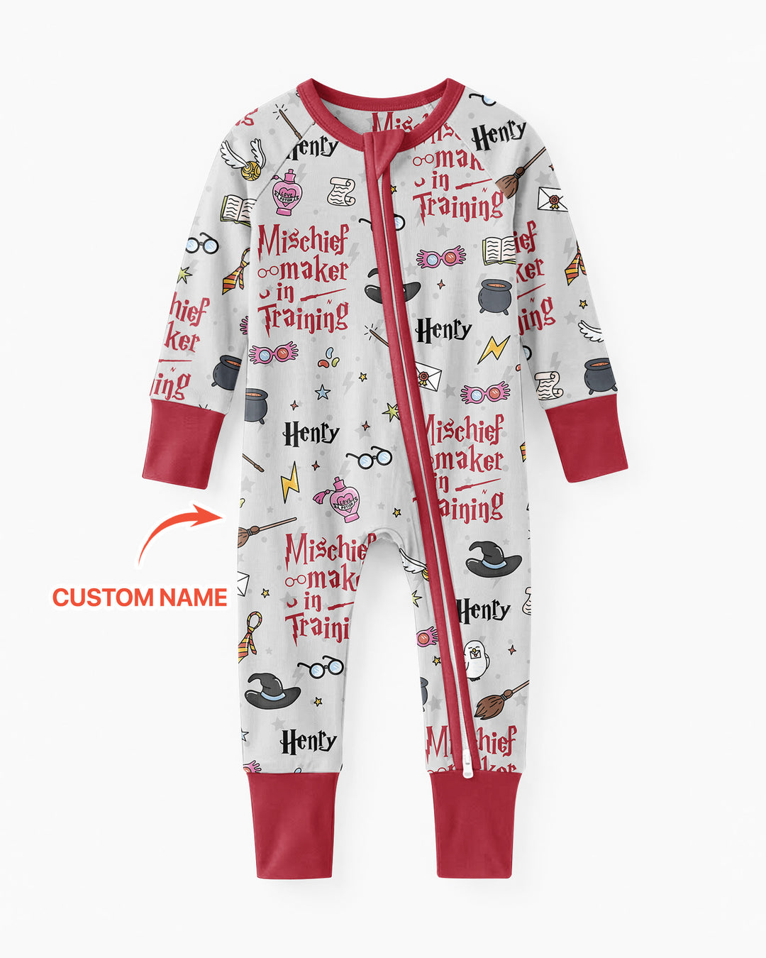 Custom Name Mischief Maker In Training Bamboo Convertible Zippy