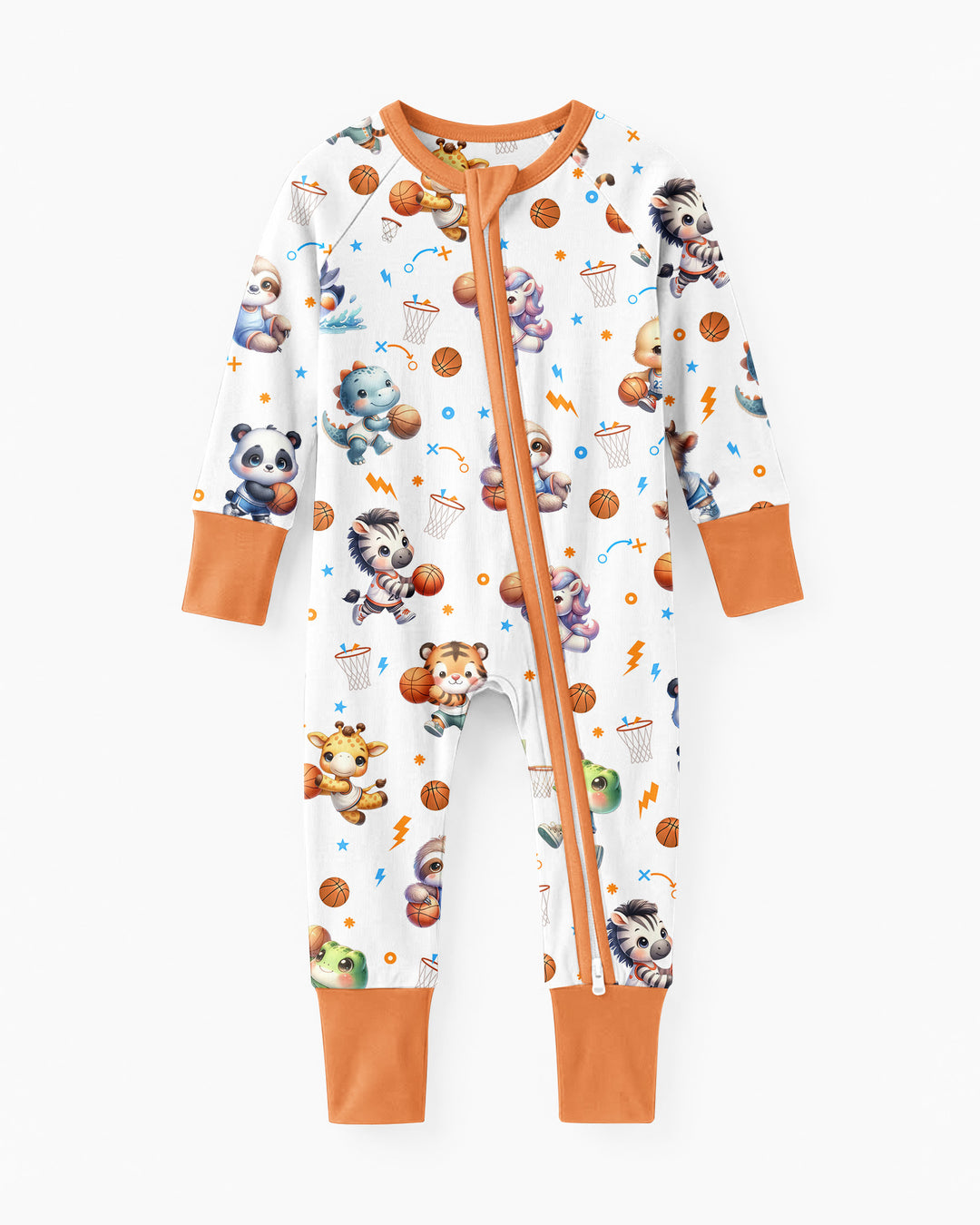 Cartoon Basketball Animals Bamboo Convertible Zippy