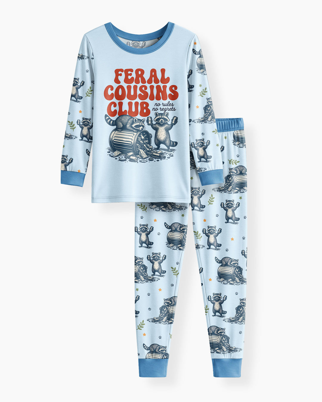 Feral Cousins Club Bamboo Two Piece Long Sleeve Pajama Set