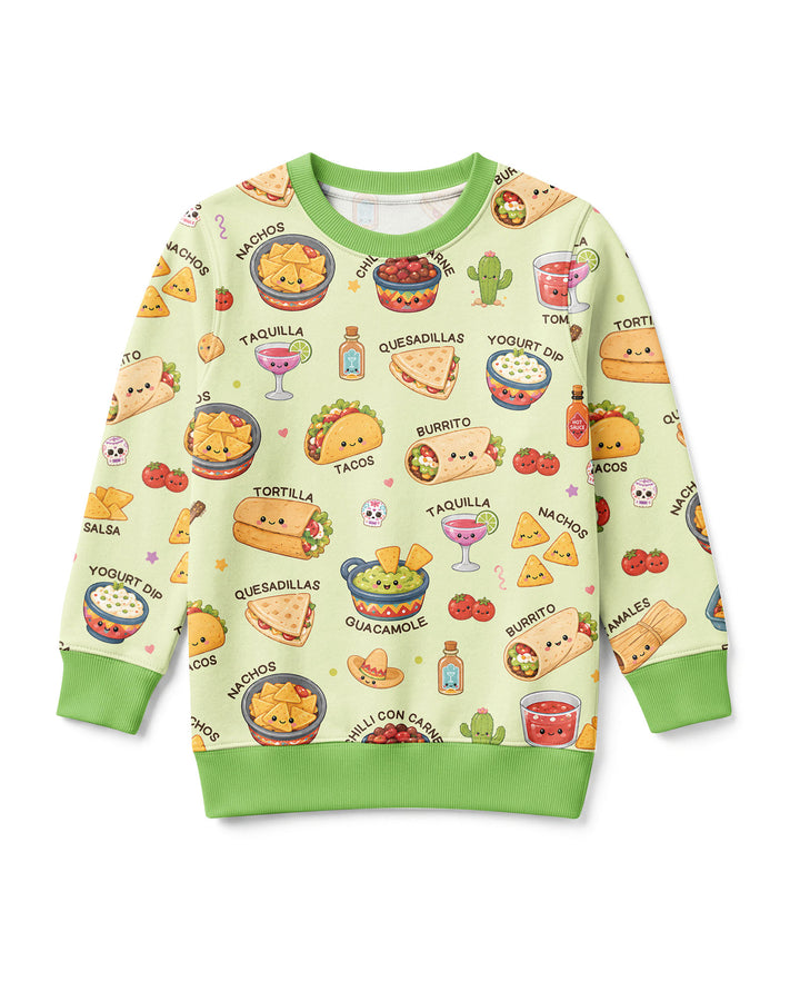 Kawaii Mexican Food Bamboo Crewneck Sweatshirt