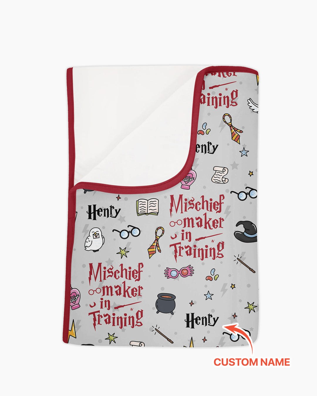 Custom Name Mischief Maker In Training Bamboo Blanket