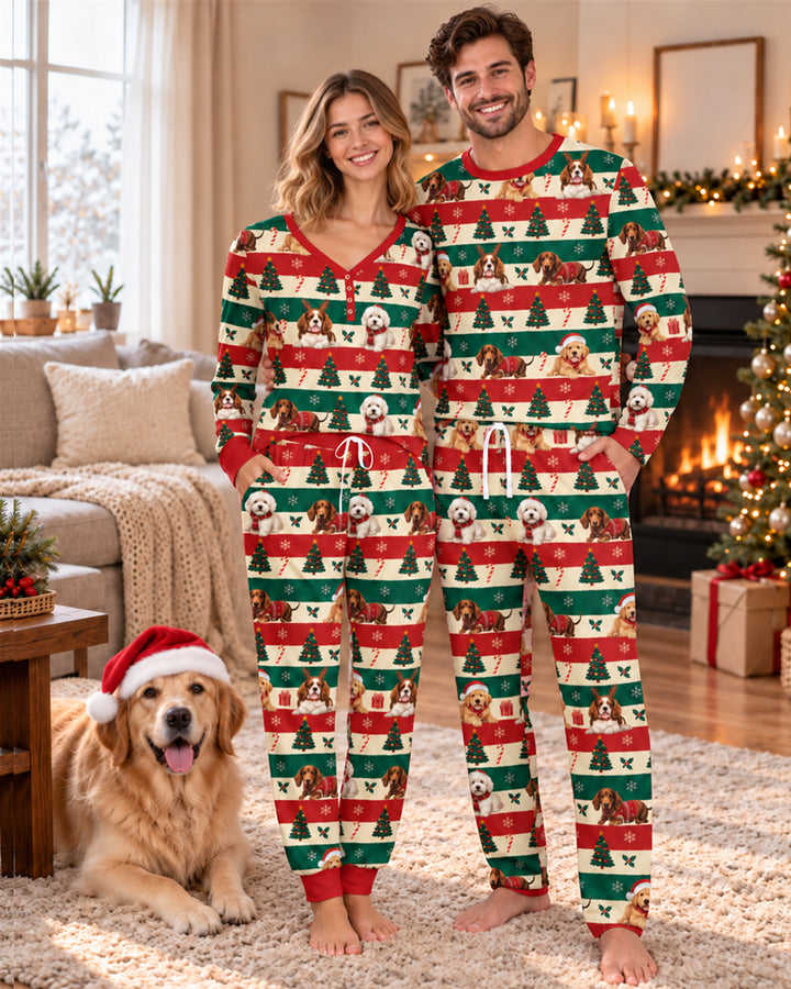 Dog Lover Christmas Bamboo Women Pajama Set
