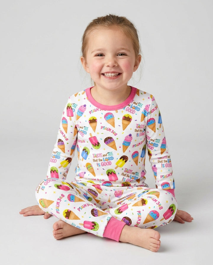 Template Bamboo Two Piece Long Sleeve Pyjamas Set
