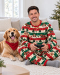 Dog Lover Christmas Bamboo Men's Pajama Set