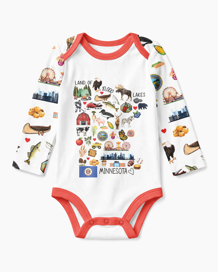 Minnesota Lover Family Matching Bamboo Bodysuit