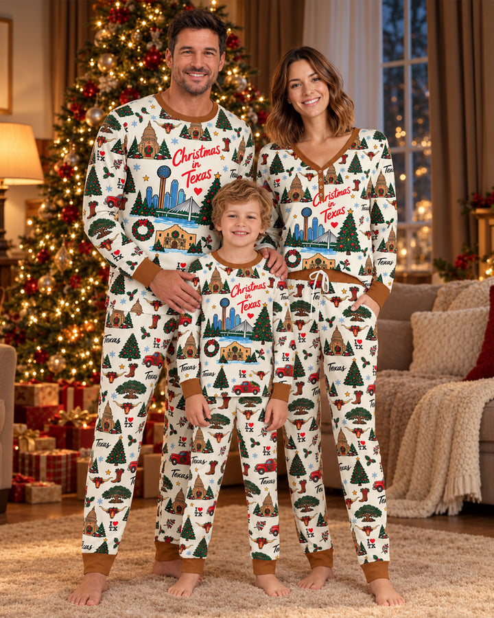 Christmas In Texas Bamboo Women Pajama Set
