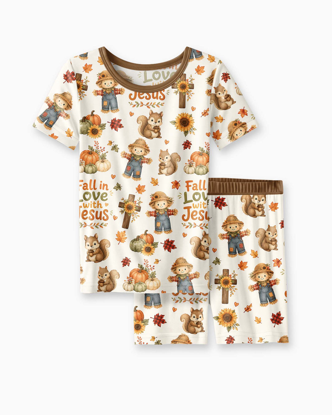 Template Bamboo Two Piece Short Sleeve Shorts Pyjamas Set
