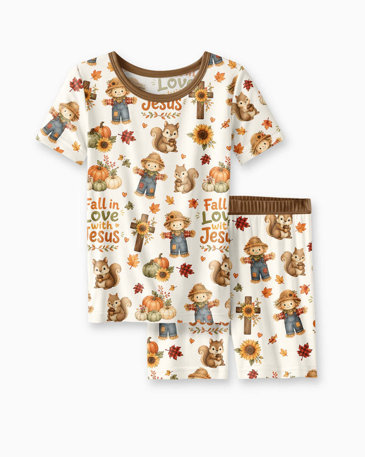 Template Bamboo Two Piece Short Sleeve Shorts Pyjamas Set