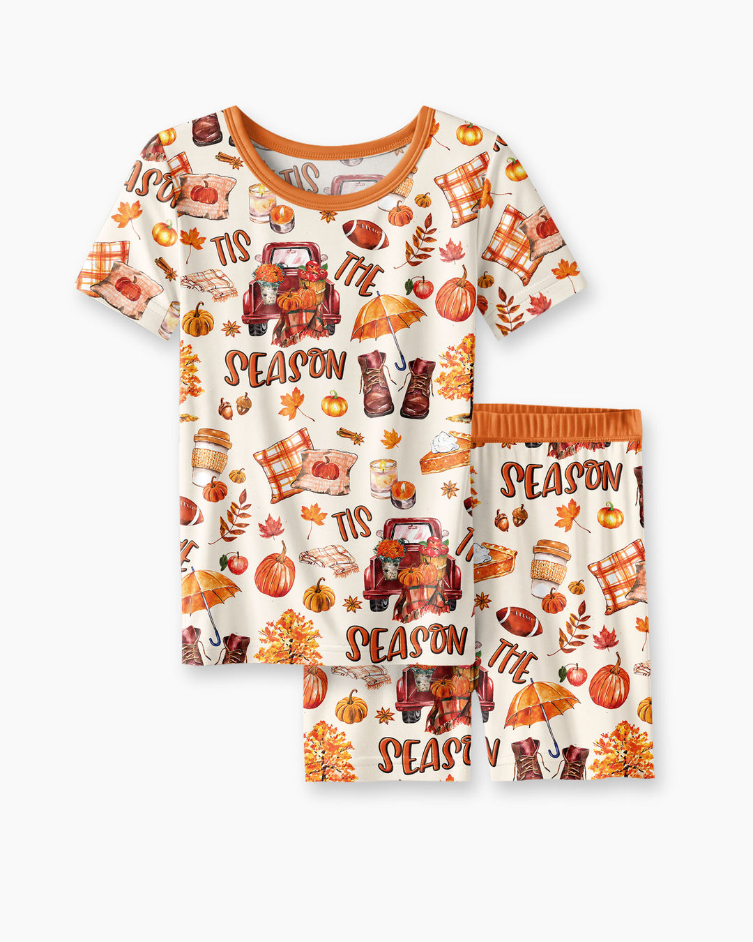 Template Bamboo Two Piece Short Sleeve Shorts Pyjamas Set