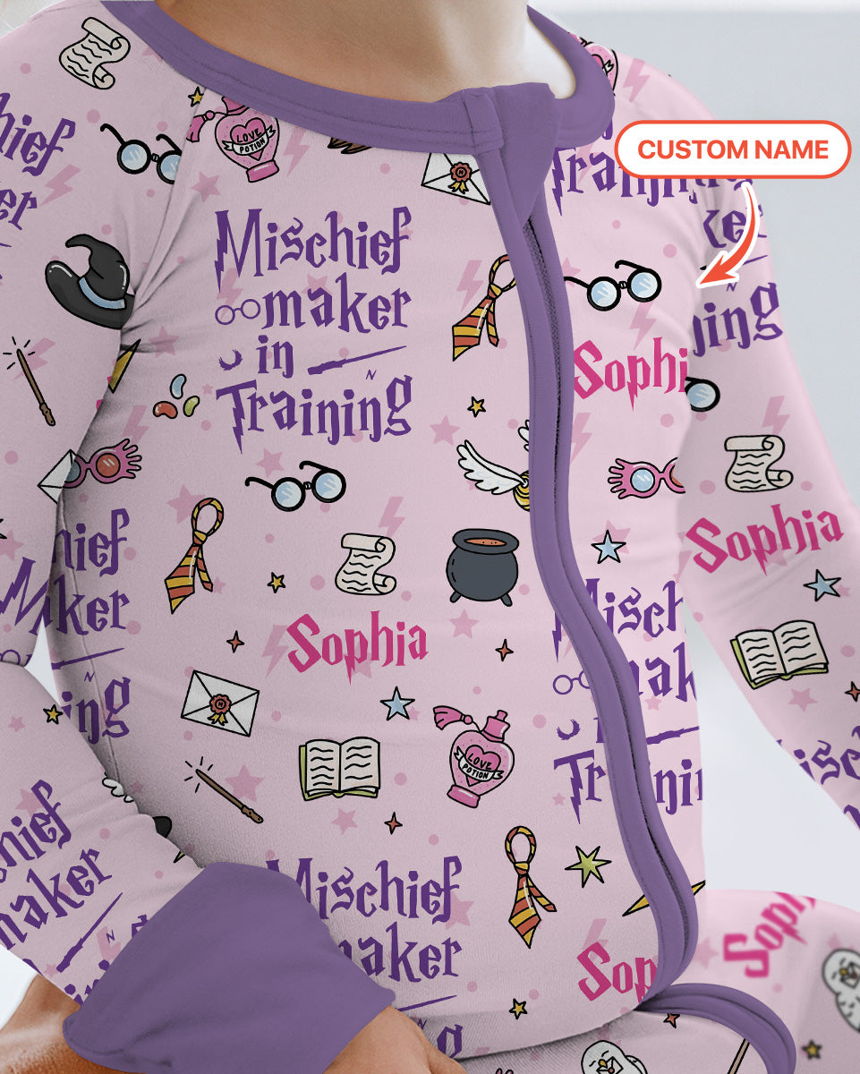 Custom Name Mischief Maker In Training Bamboo Convertible Zippy