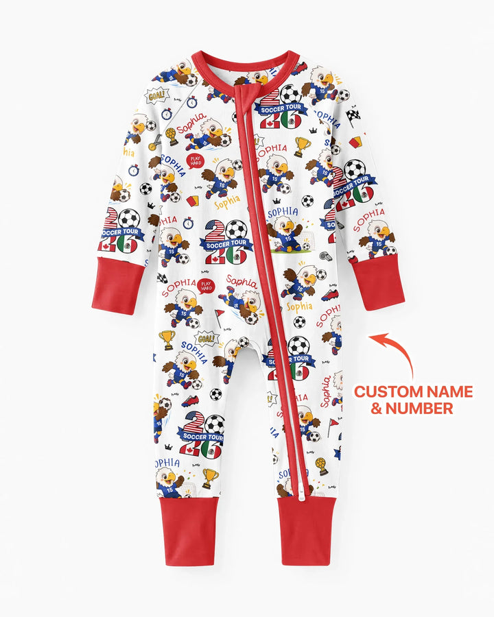 USA We Are Champions Soccer Tour 2026 Bamboo Convertible Zippy