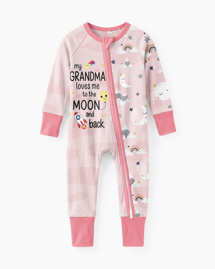 My Grandma Loves Me To The Moon And Back Bamboo Convertible Zippy