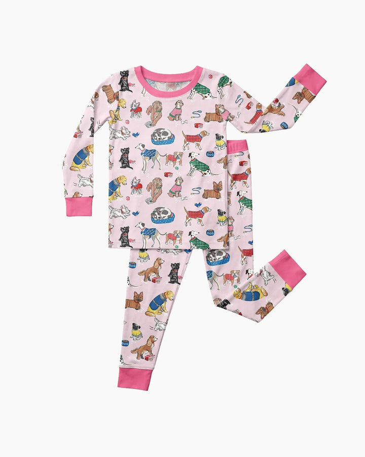Best Bud Bark Family Matching Bamboo Two Piece Long Sleeve Pajama Set
