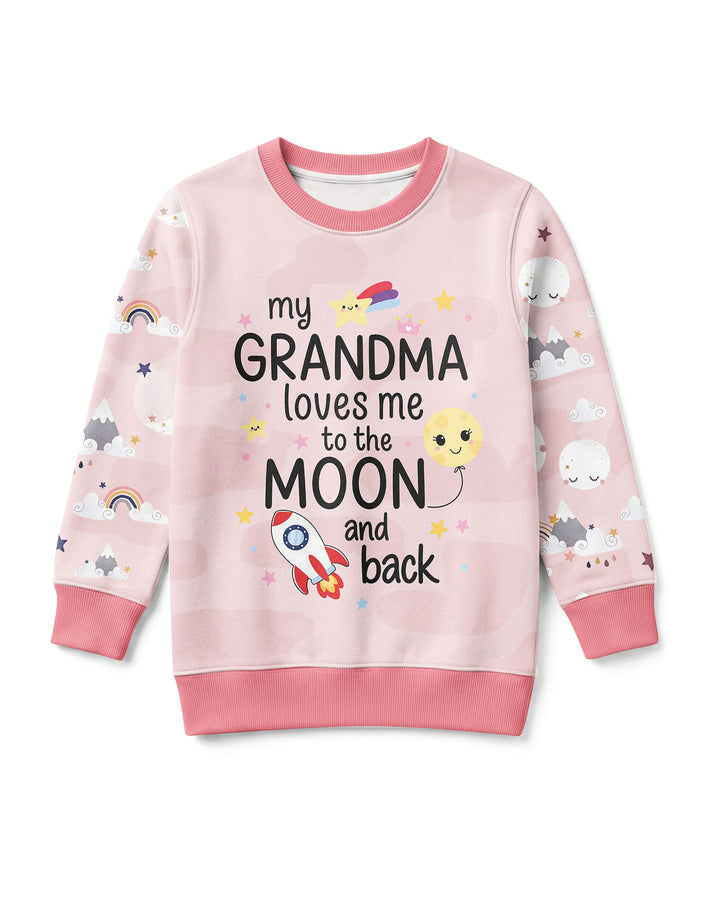 My Grandma Loves Me To The Moon And Back Bamboo Crewneck Sweatshirt