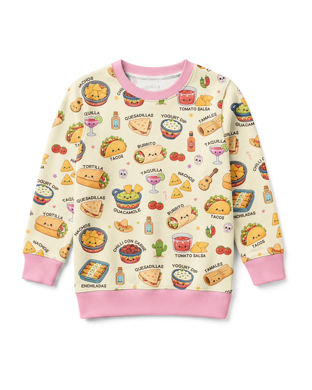 Kawaii Mexican Food Bamboo Crewneck Sweatshirt
