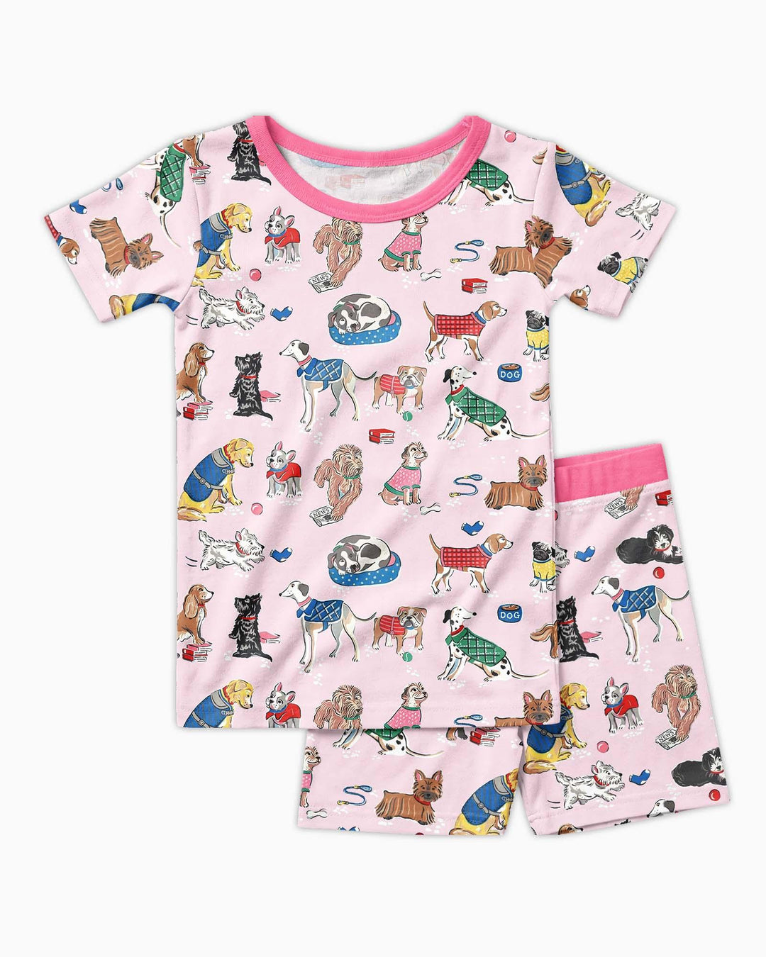Best Bud Bark Family Matching Bamboo Two Piece Short Sleeve Shorts Pajama Set