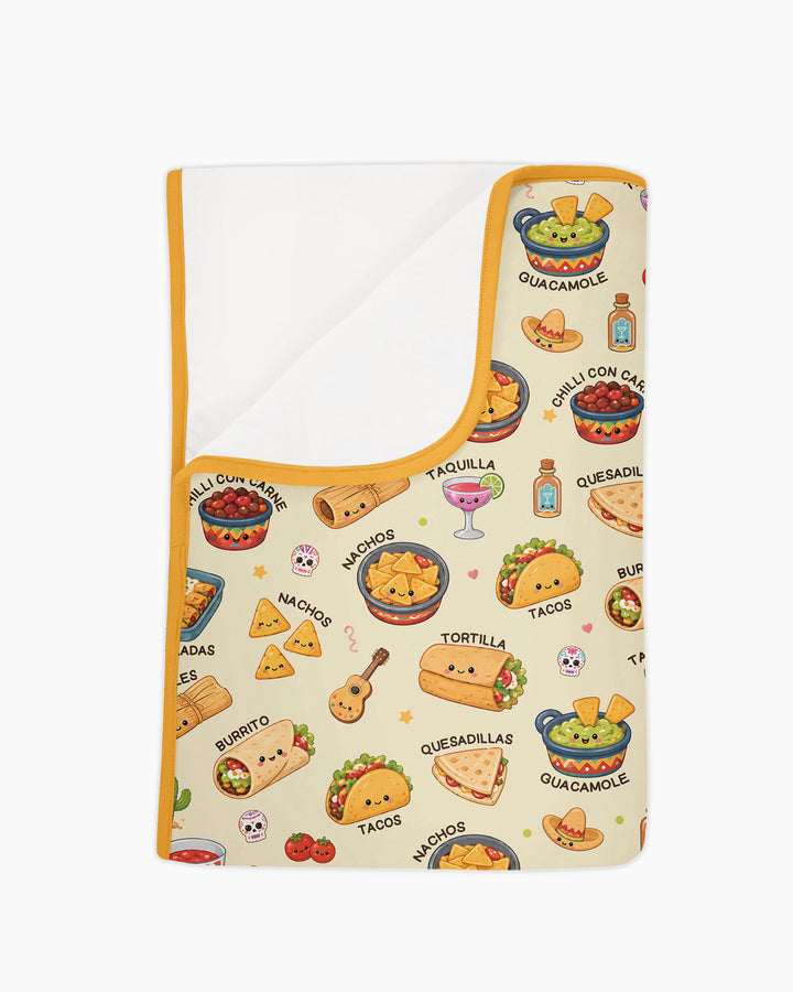Kawaii Mexican Food Bamboo Blanket