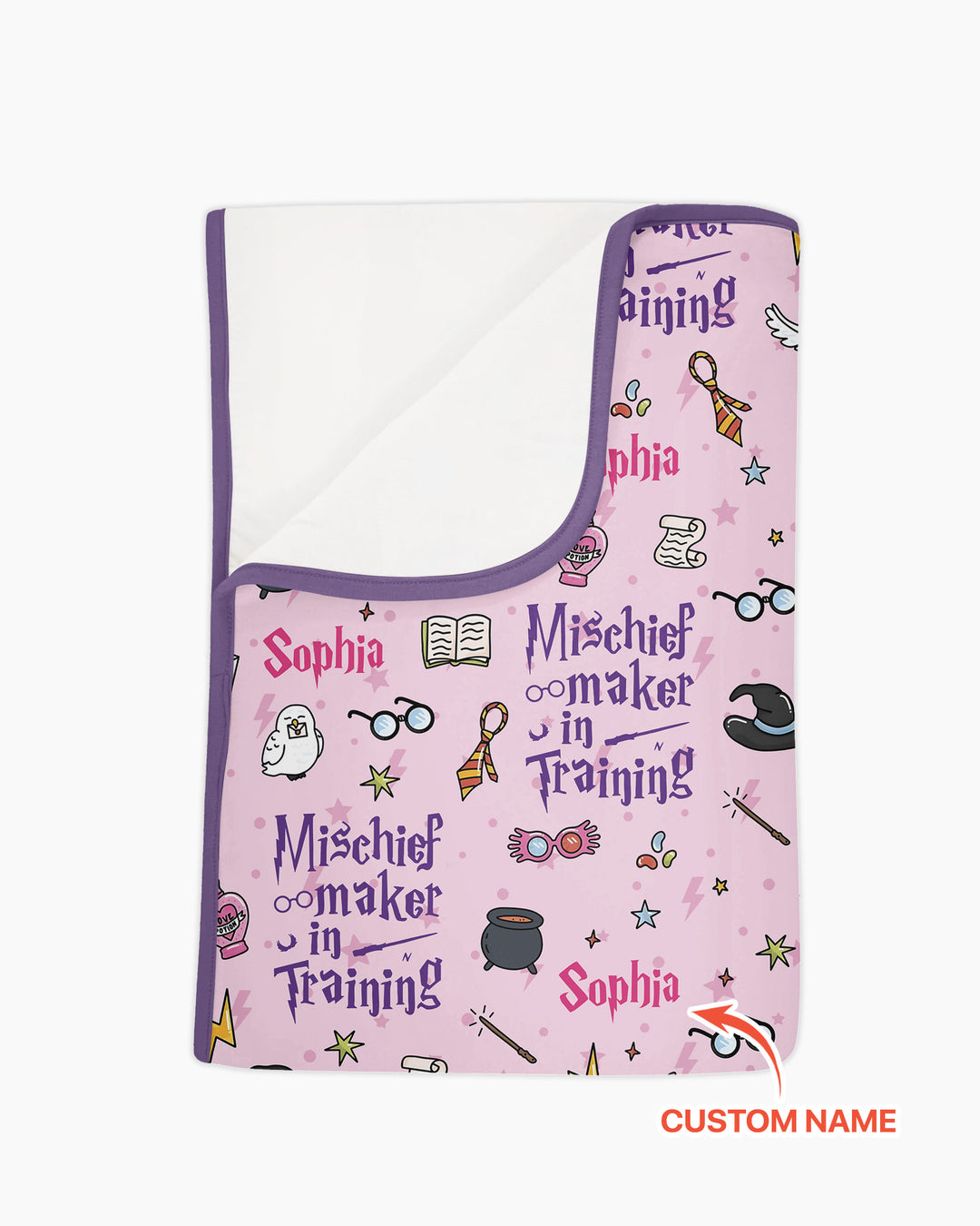 Custom Name Mischief Maker In Training Bamboo Blanket