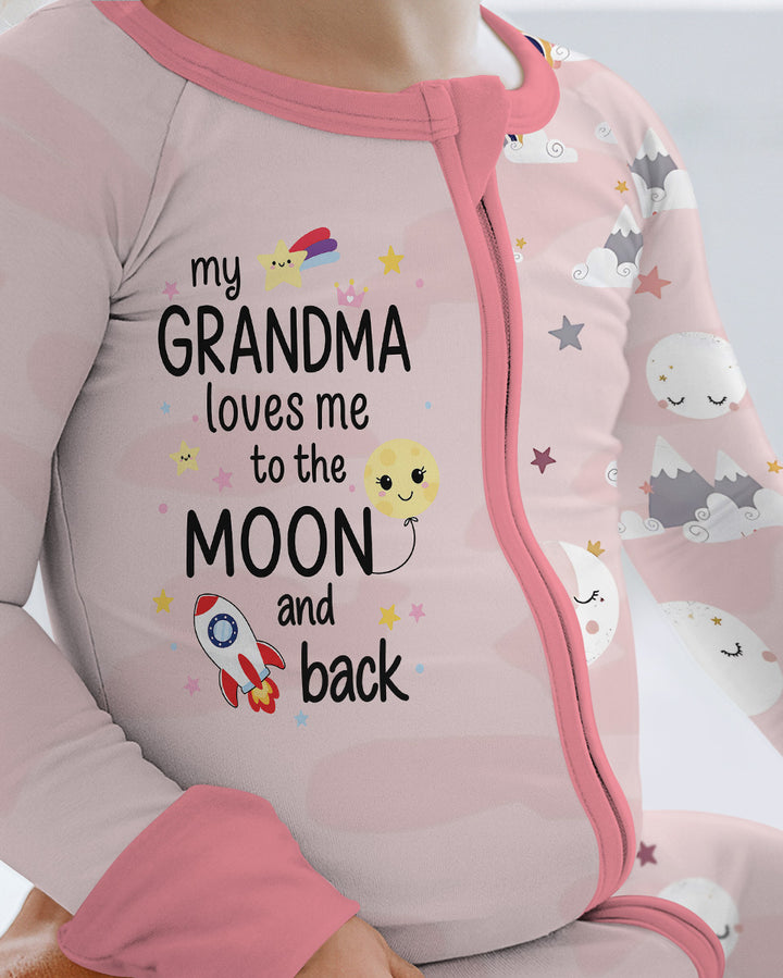 My Grandma Loves Me To The Moon And Back Bamboo Convertible Zippy