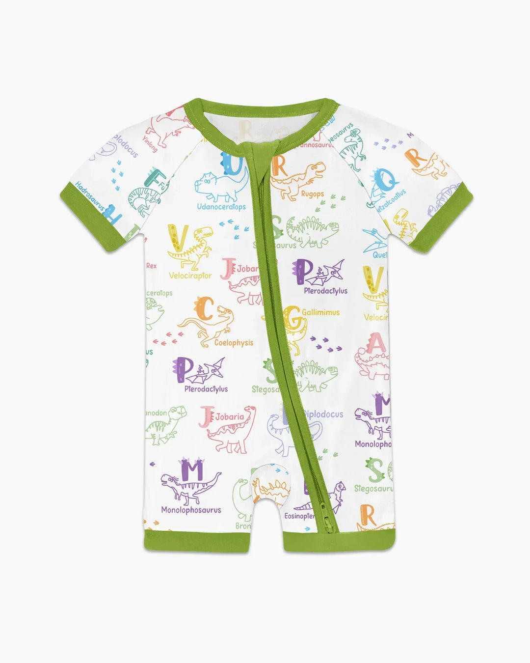 Dino Alphabet ABC Bamboo Shorty Zippy